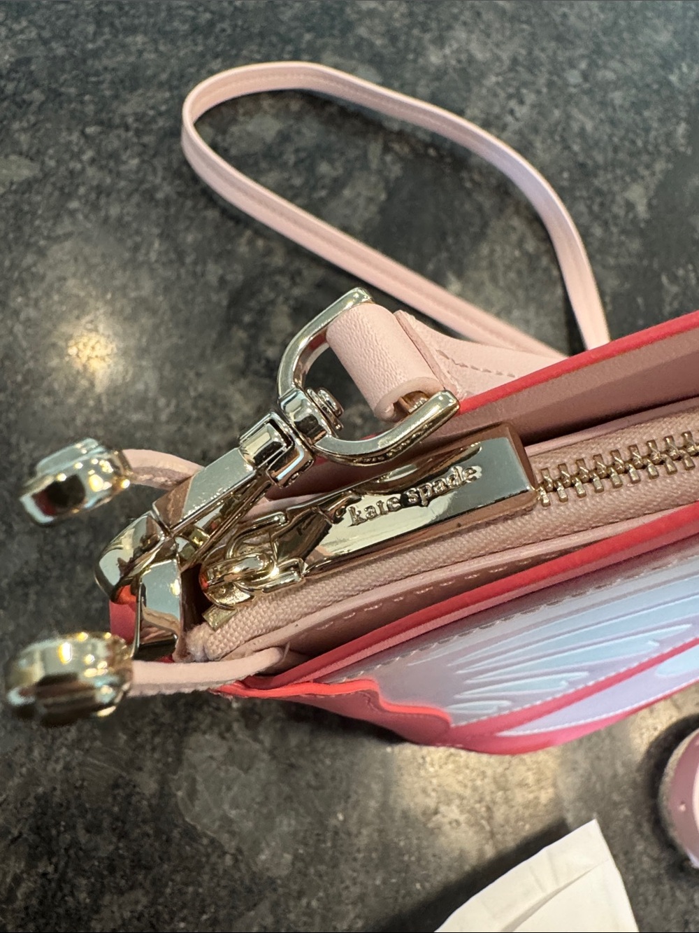 Kate Spade Pink Butterfly Wing Crossbody Bag - Picture 2 of 6